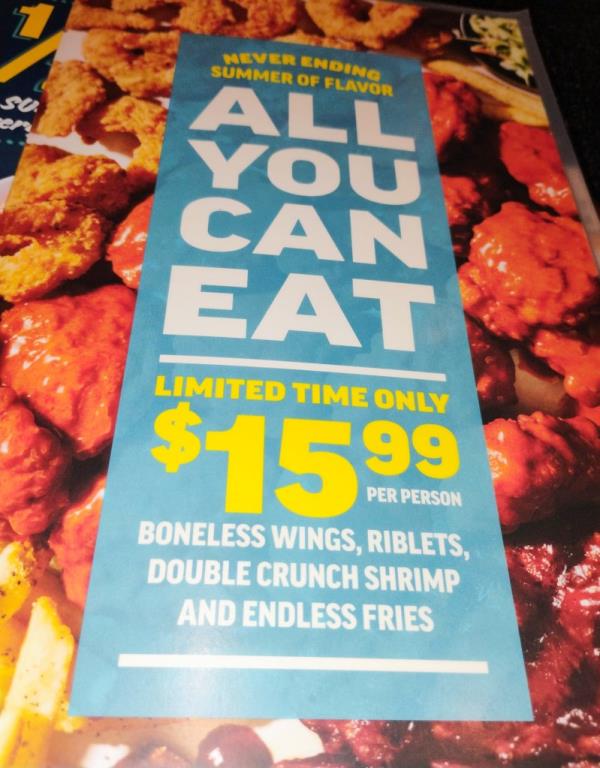 The police examined the menu, and noted that it specified that the deal was "per person."