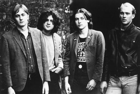 The Saints, from left, Ed Kuepper, Chris Bailey, Kym Bradshaw and Ivor Hay, circa 1977. 